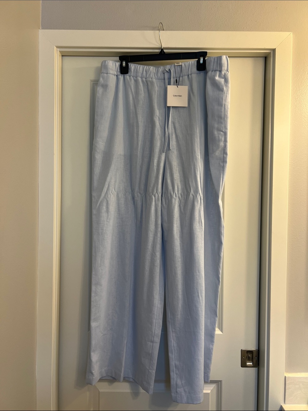 Calvin Klein Light Blue Women's Drawstring Pants